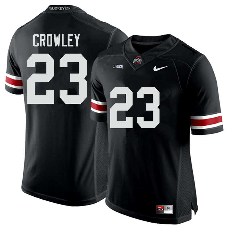 Ohio State Buckeyes #23 Marcus Crowley College Football Jerseys Sale-Black